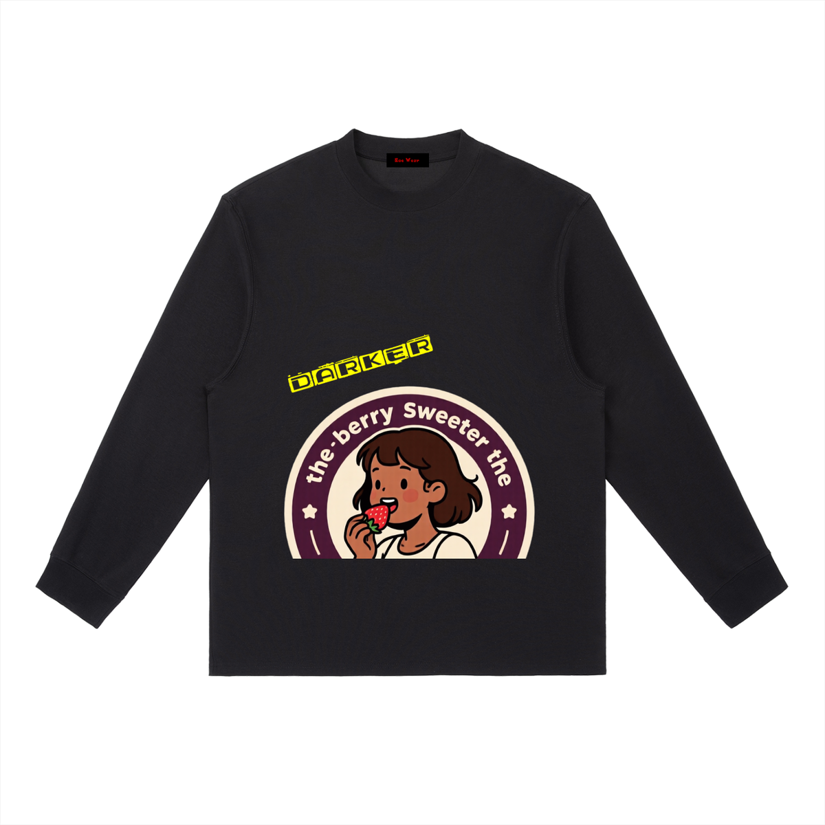 Darker the berry Essential Crewneck Long-Sleeve T-Shirt
