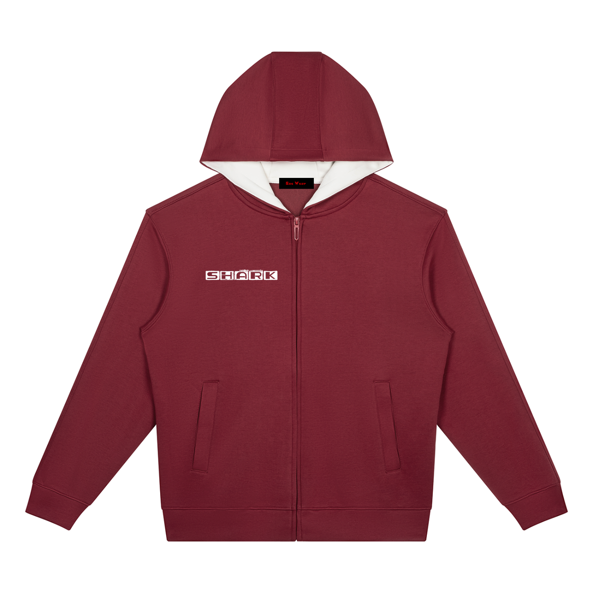 Killer shark Drop Shoulder Full Zip Hoodie