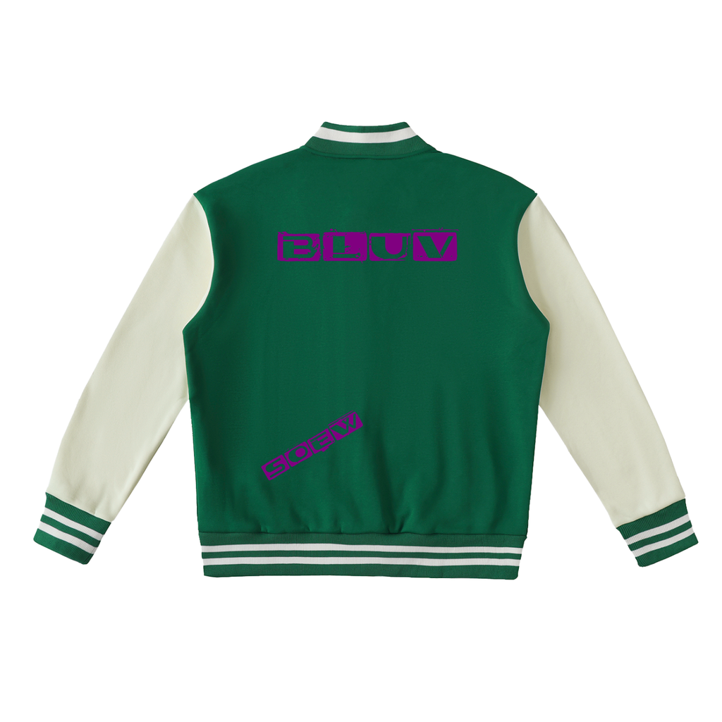 Bluv Two-Tone Fleeced Varsity Jacket