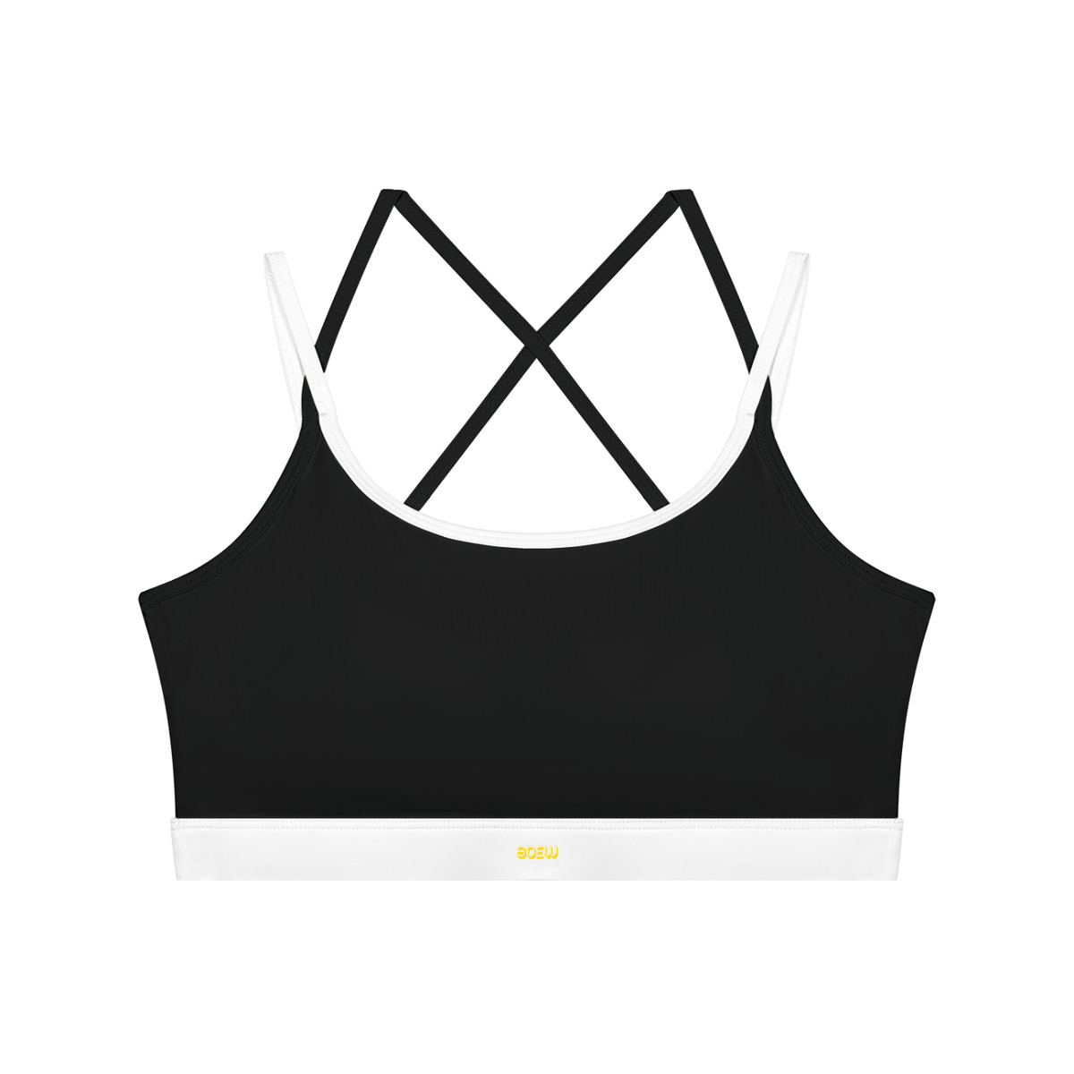 Soew Women's Color Block Yoga Sports Bra