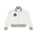 9 ghost Striped Rib Collar Zip Jacket
