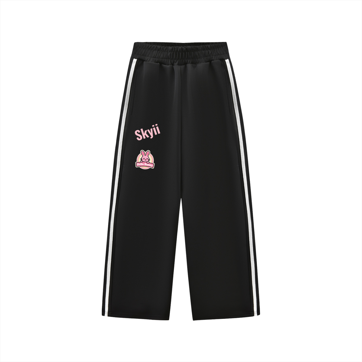 Skyii hello bunny Kids’ Contrast Tape Sweatpants