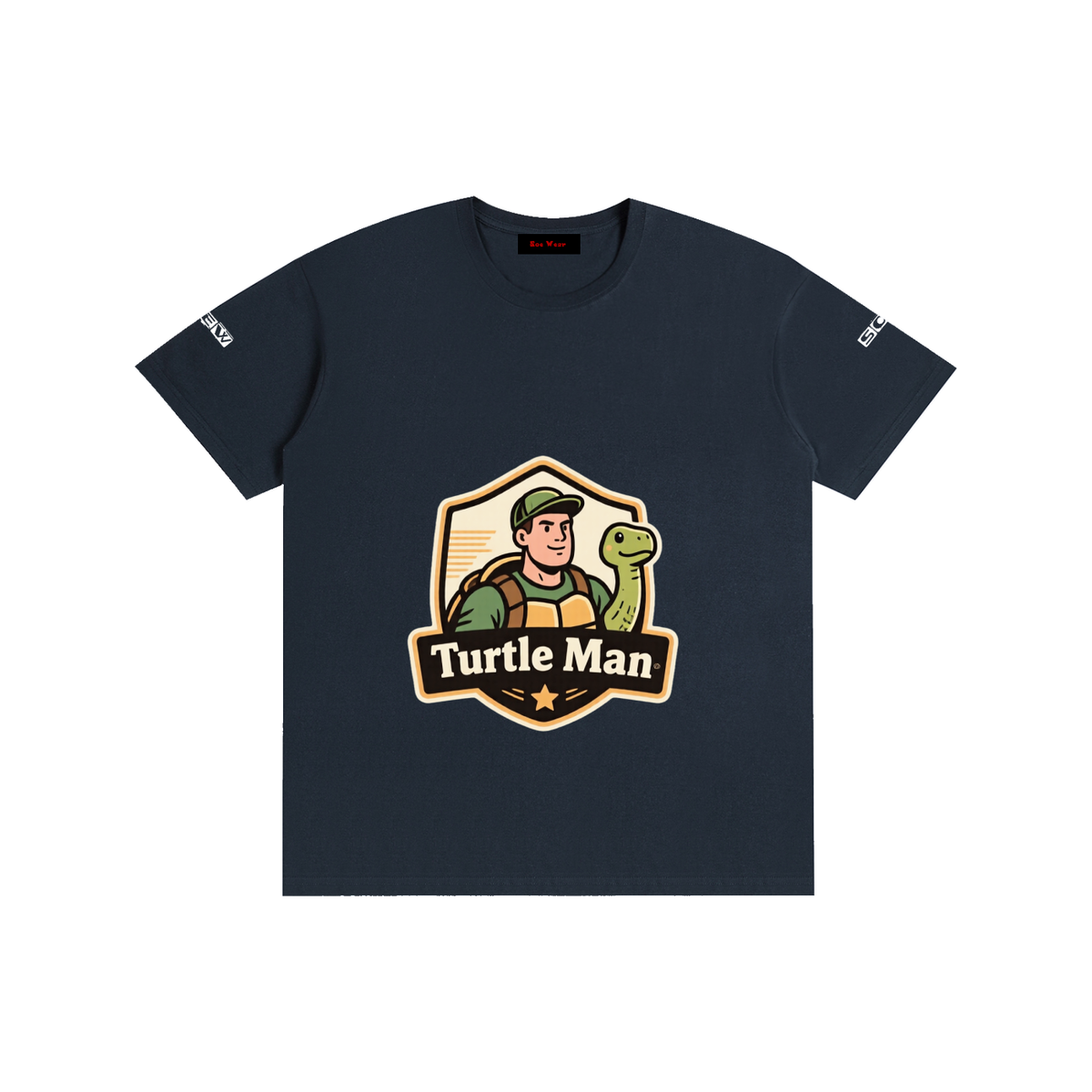 Turtle man Pure Cotton Unisex T-Shirt