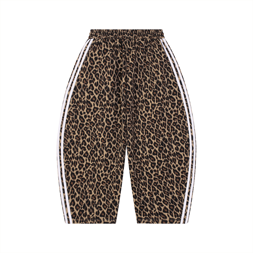 Leopard Unisex Leopard Barrel Leg Sweatpants