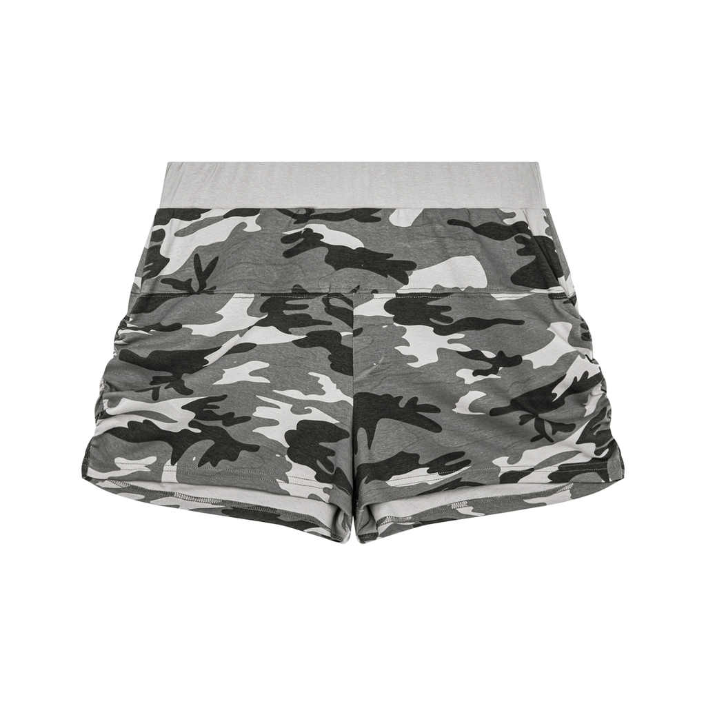 Soew Women's Slim Camo Shorts