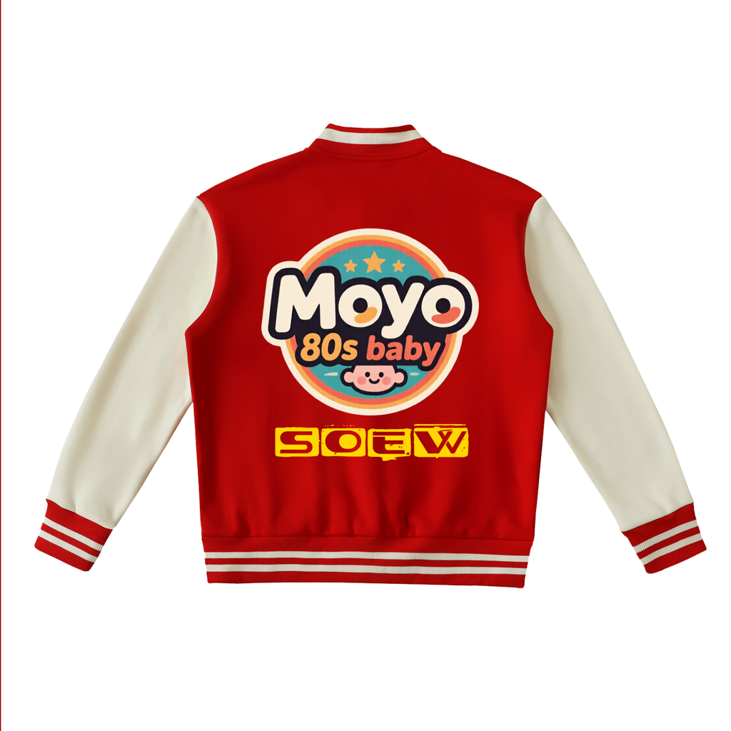 Moyo Two-Tone Fleeced Varsity Jacket