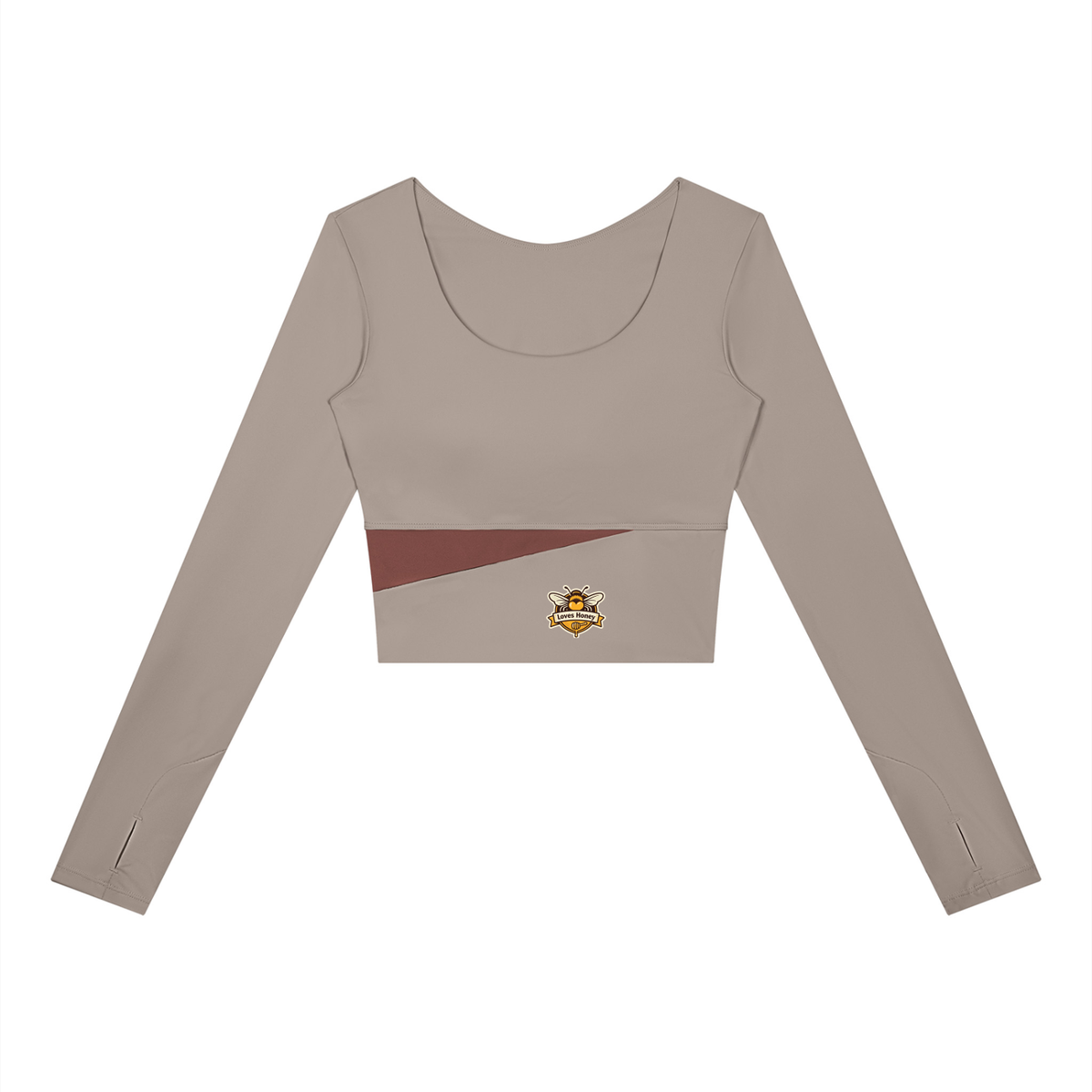 Bees love honey Women's Panelled Long Sleeve Yoga T-Shirt