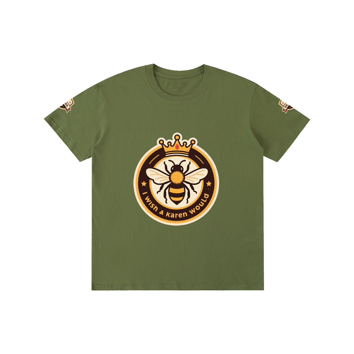 I wish a karen would Pure Cotton Unisex T-Shirt