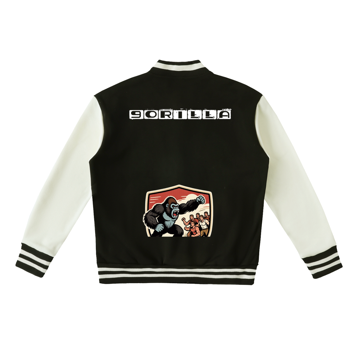 9orilla Two-Tone Fleeced Varsity Jacket