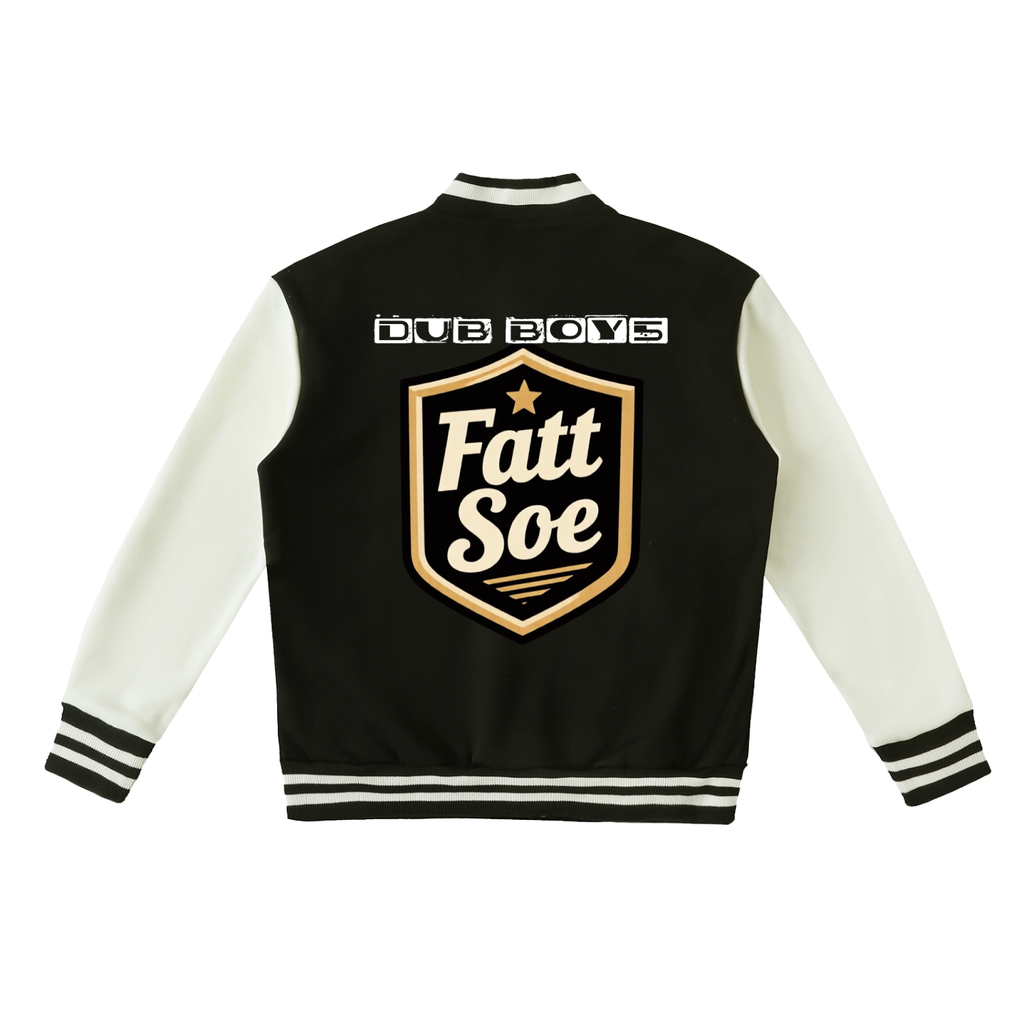 Fatt Soe/Dub Two-Tone Fleeced Varsity Jacket