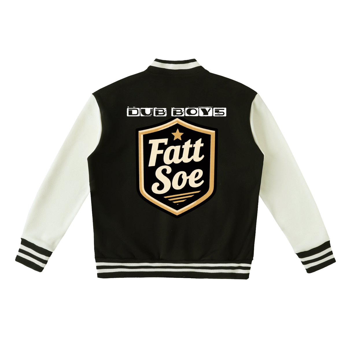 Fatt Soe/Dub Two-Tone Fleeced Varsity Jacket