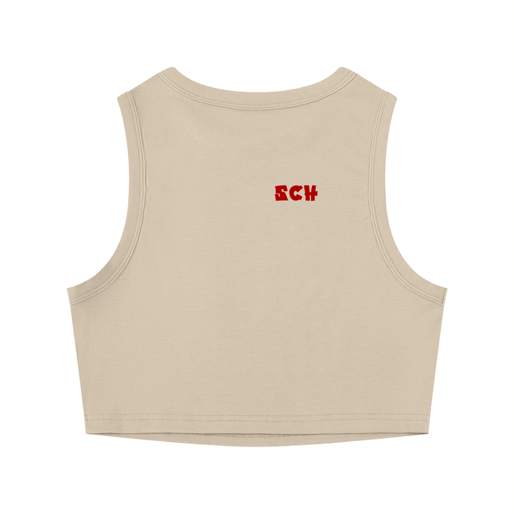 Women's Tight Crewneck Crop Tank Top
