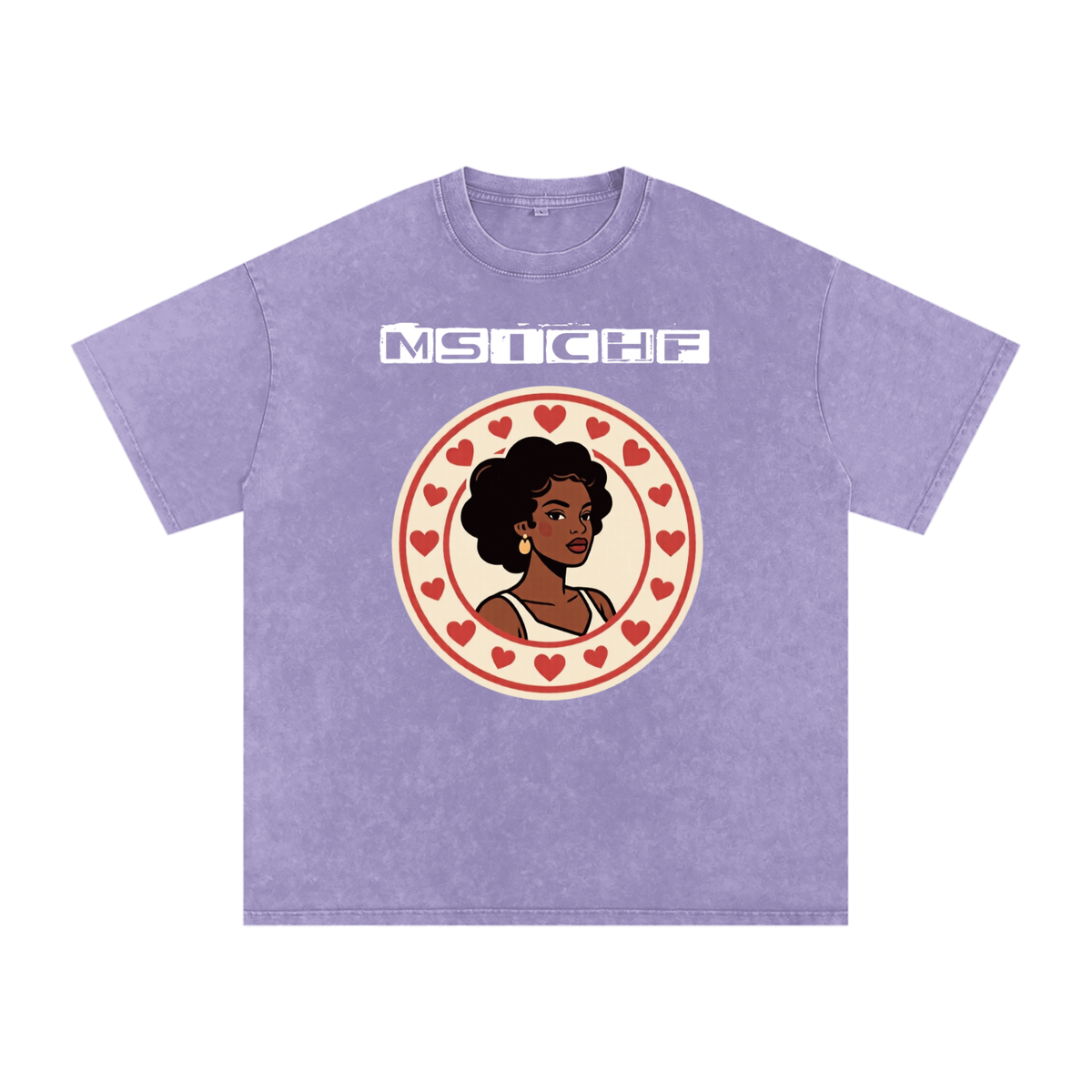 Momma Say I Cant Have Friends Snow Washed Oversized Cotton T-Shirt