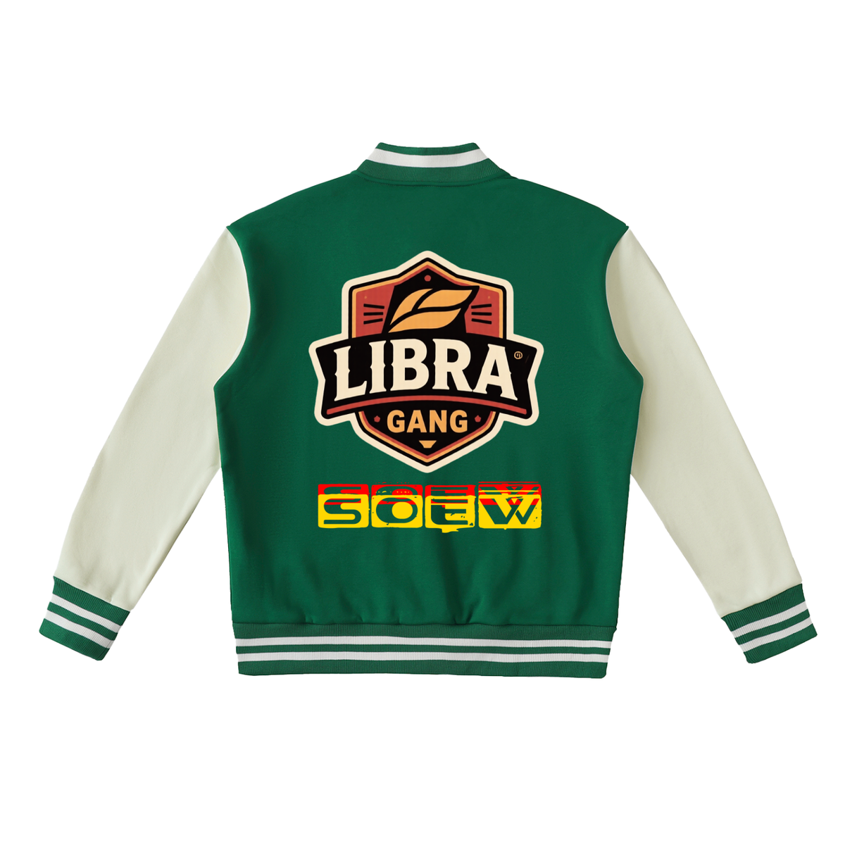 Drella Two-Tone Fleeced Varsity Jacket