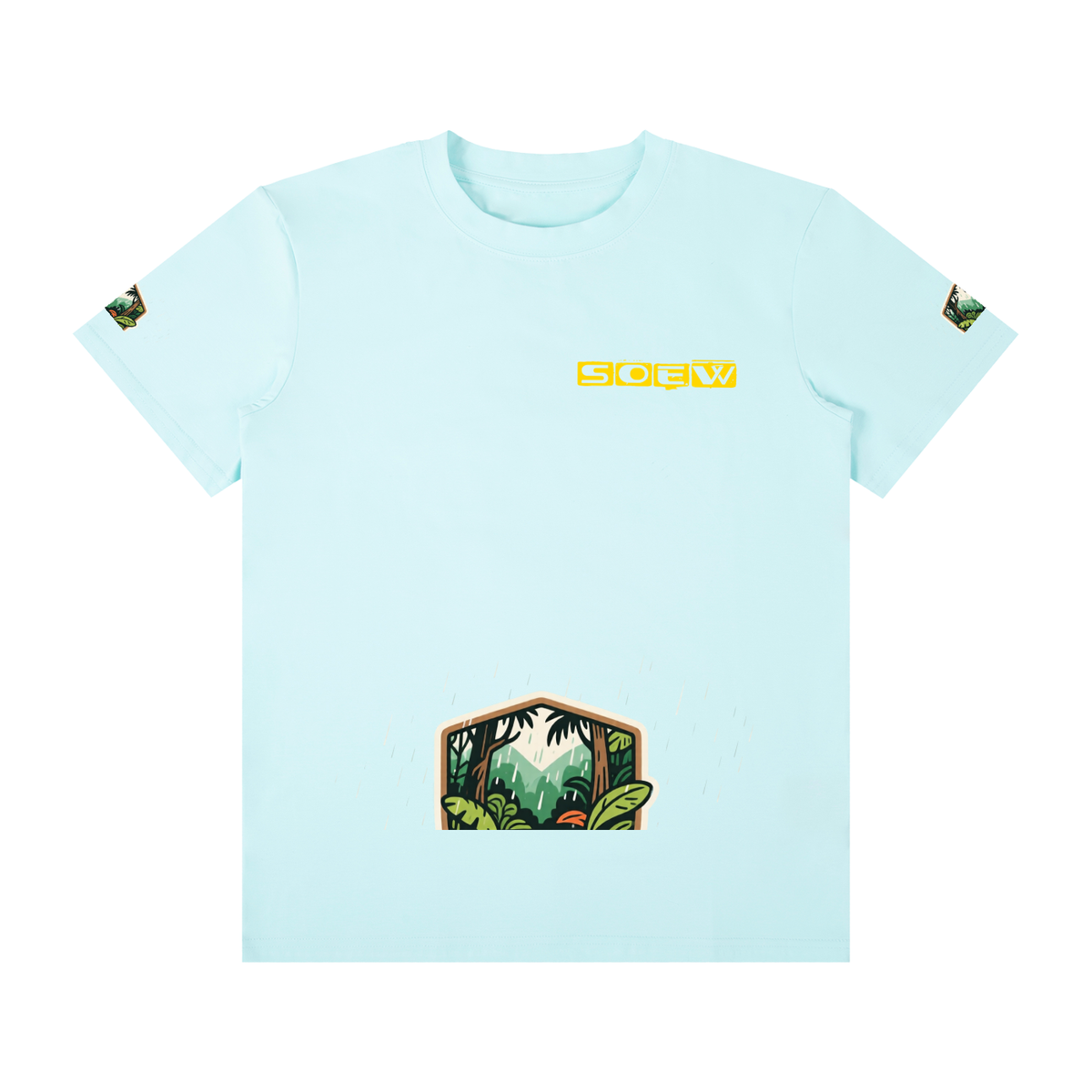 Rainforest Unisex Classic Crew Neck Cotton T-Shirt