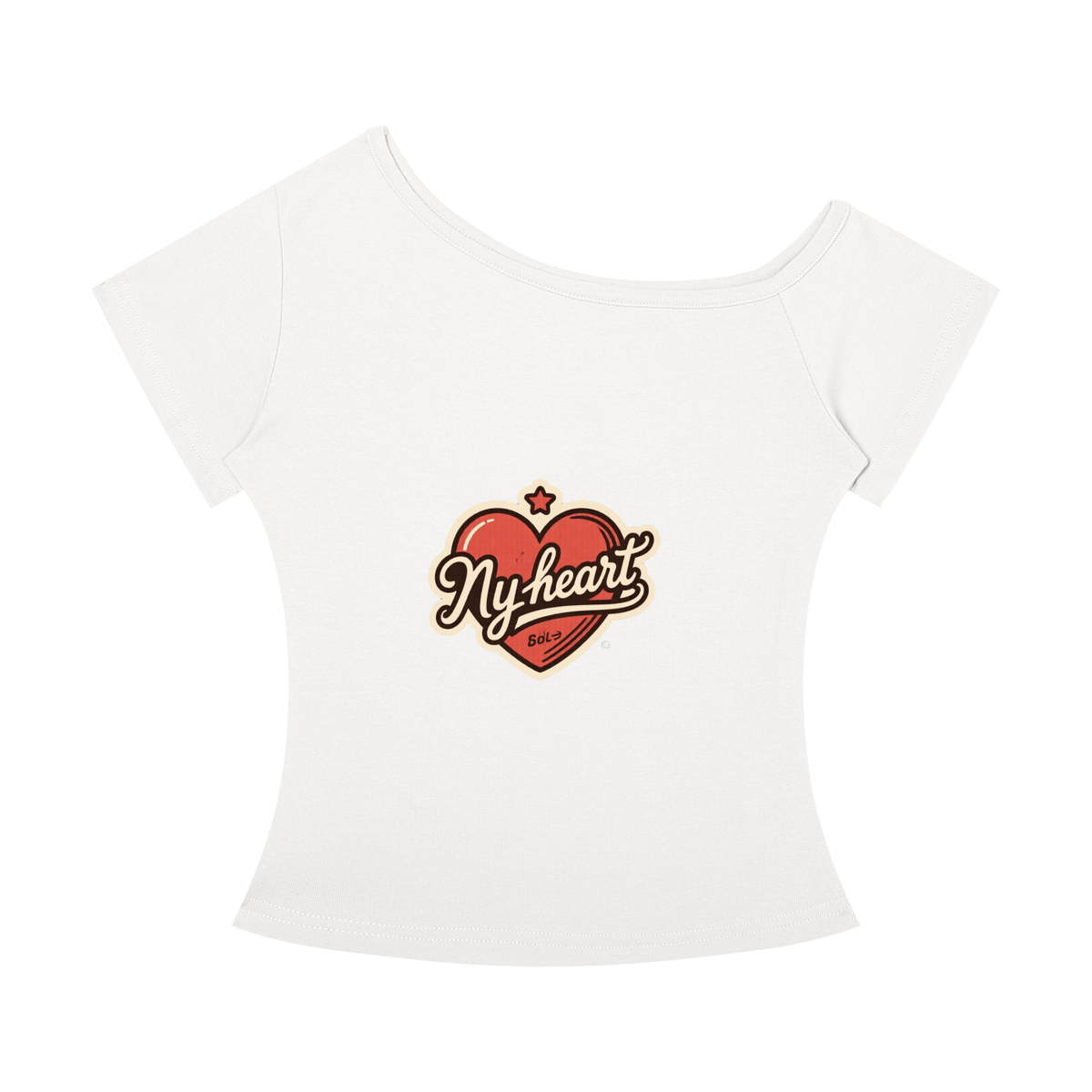 My heart Women’s Off-the-Shoulder T-Shirt