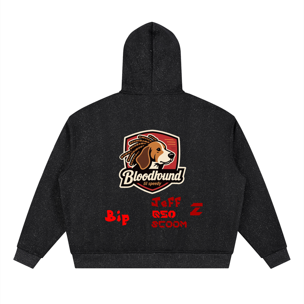 BH Lil speedy Unisex Sparkles Full Zip Boxy Hoodie