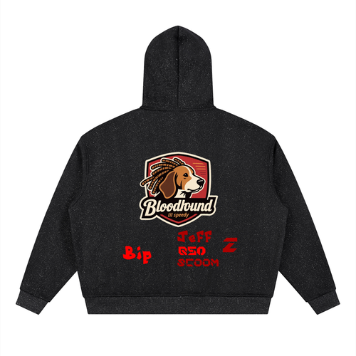 BH Lil speedy Unisex Sparkles Full Zip Boxy Hoodie