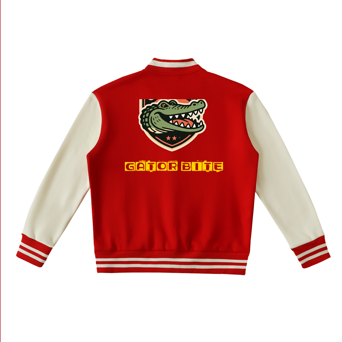 Gator Bite Two-Tone Fleeced Varsity Jacket