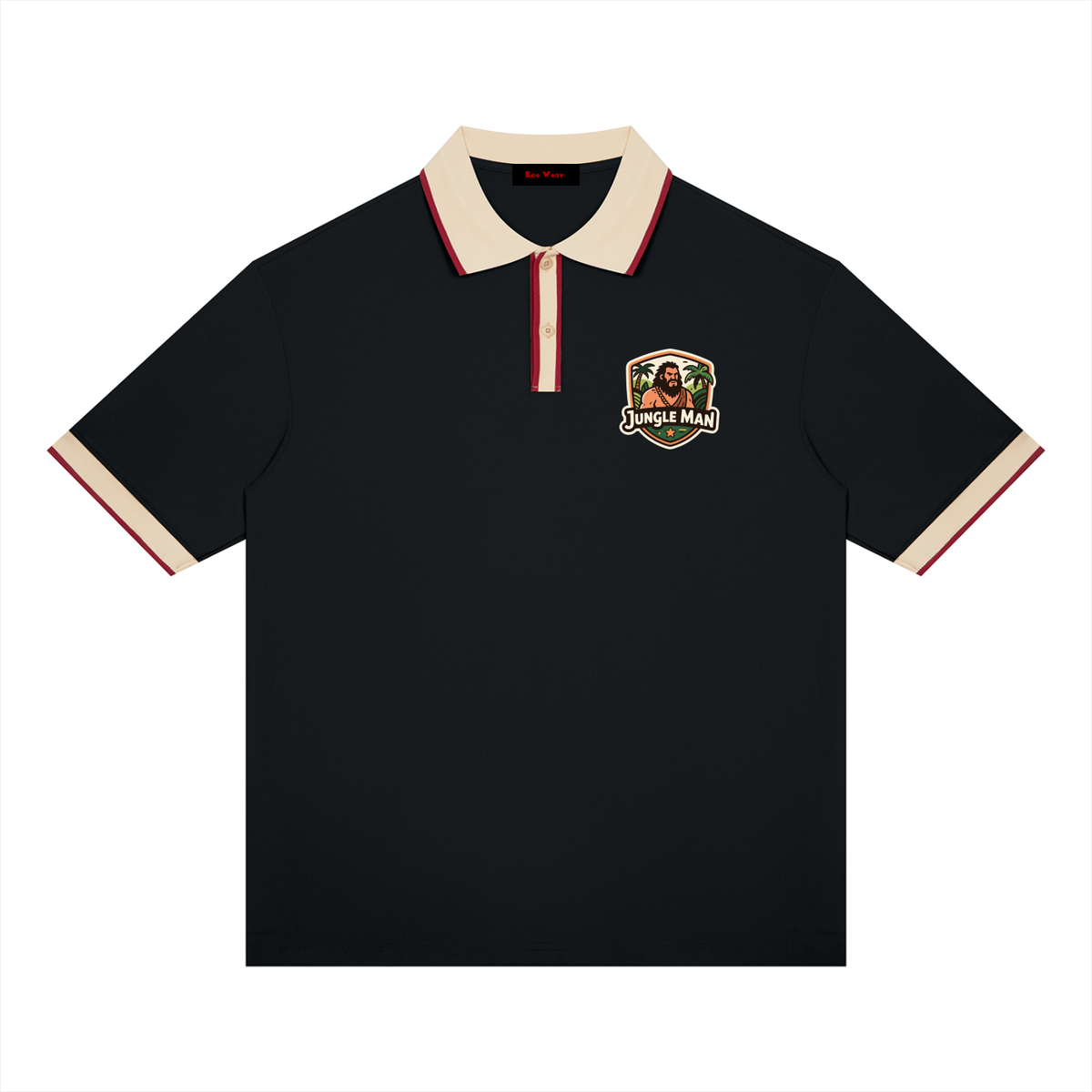 Jungle man Unisex Color Block Polo Shirt