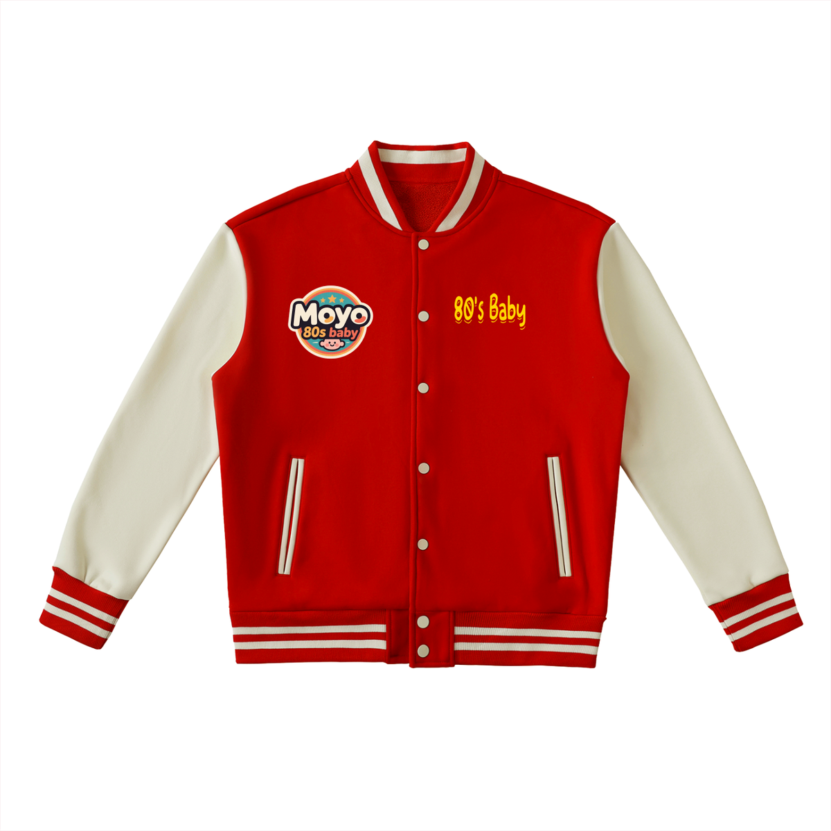 Moyo Two-Tone Fleeced Varsity Jacket