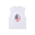 Women USA Raw Edge Cotton Tank Top