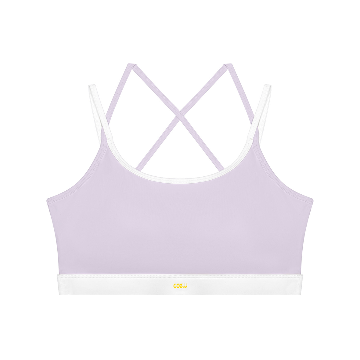 Soew Women's Color Block Yoga Sports Bra
