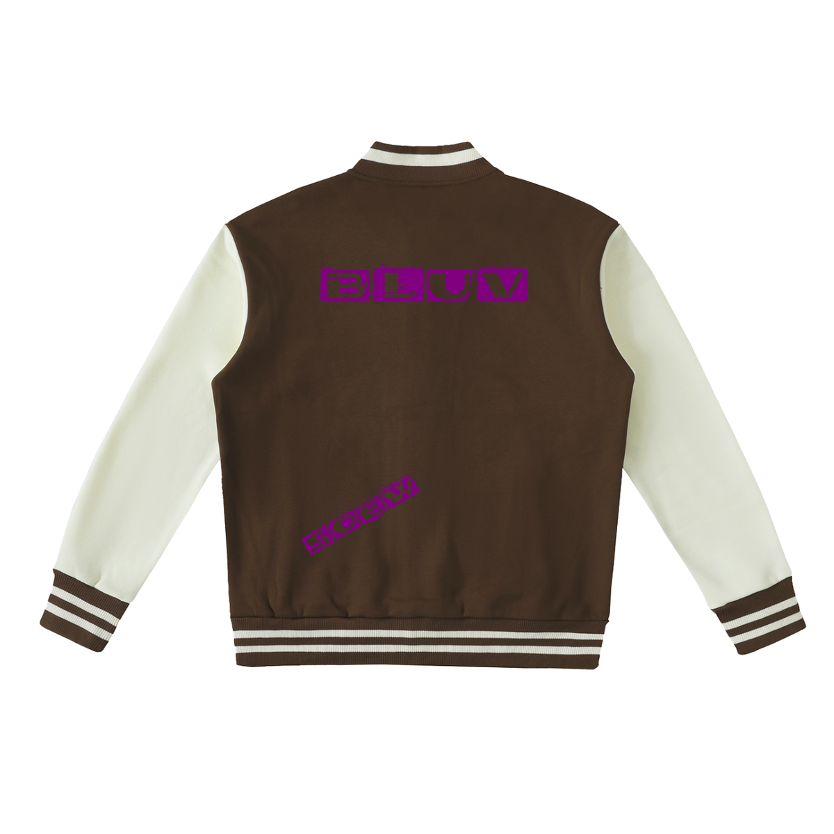 Bluv Two-Tone Fleeced Varsity Jacket