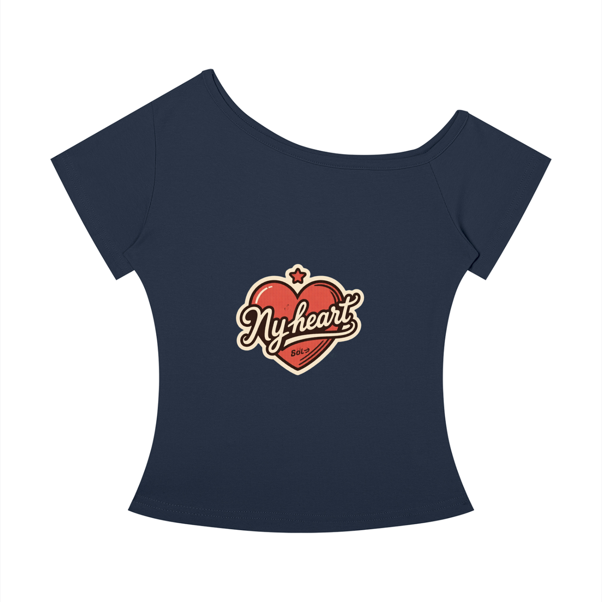 My heart Women’s Off-the-Shoulder T-Shirt