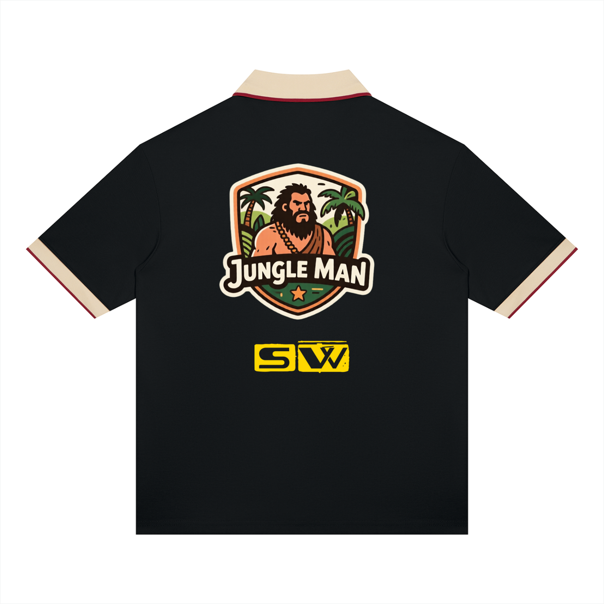 Jungle man Unisex Color Block Polo Shirt