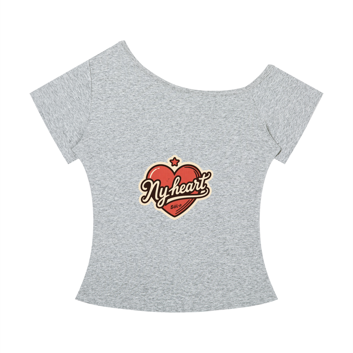 My heart Women’s Off-the-Shoulder T-Shirt