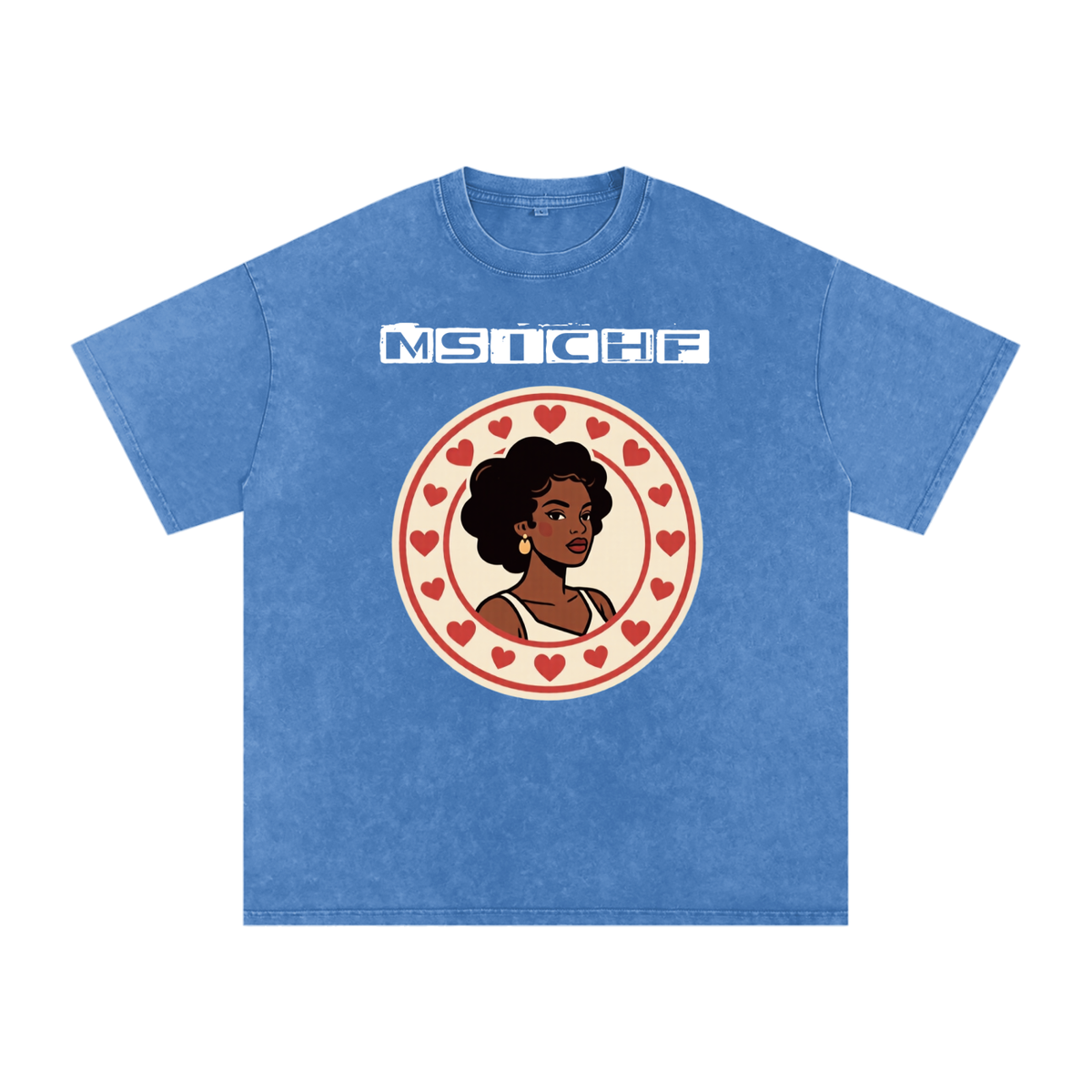 Momma Say I Cant Have Friends Snow Washed Oversized Cotton T-Shirt