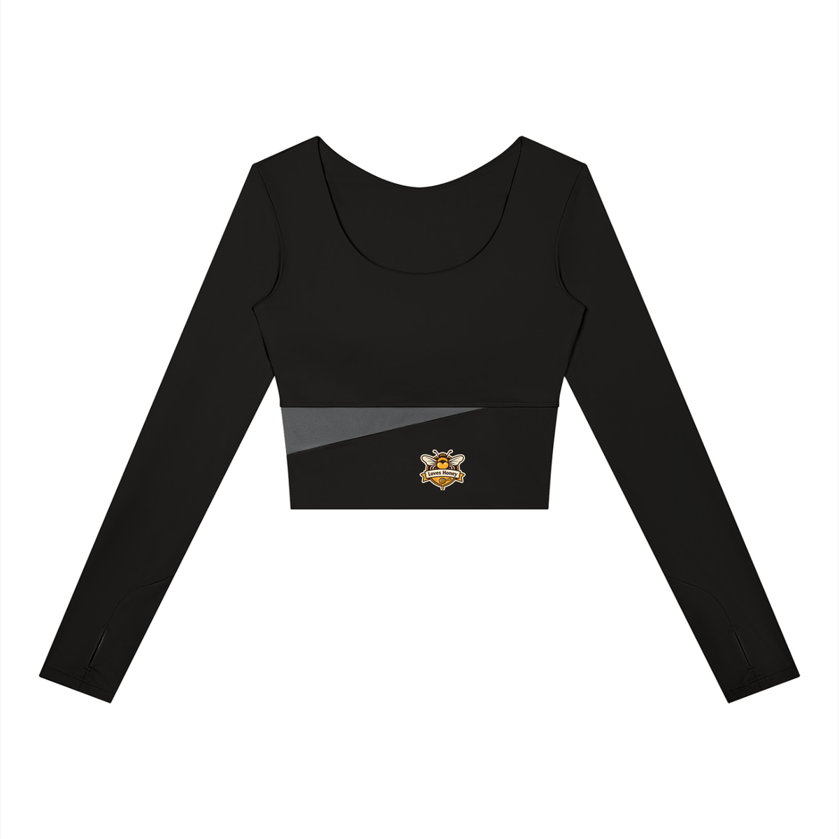 Bees love honey Women's Panelled Long Sleeve Yoga T-Shirt