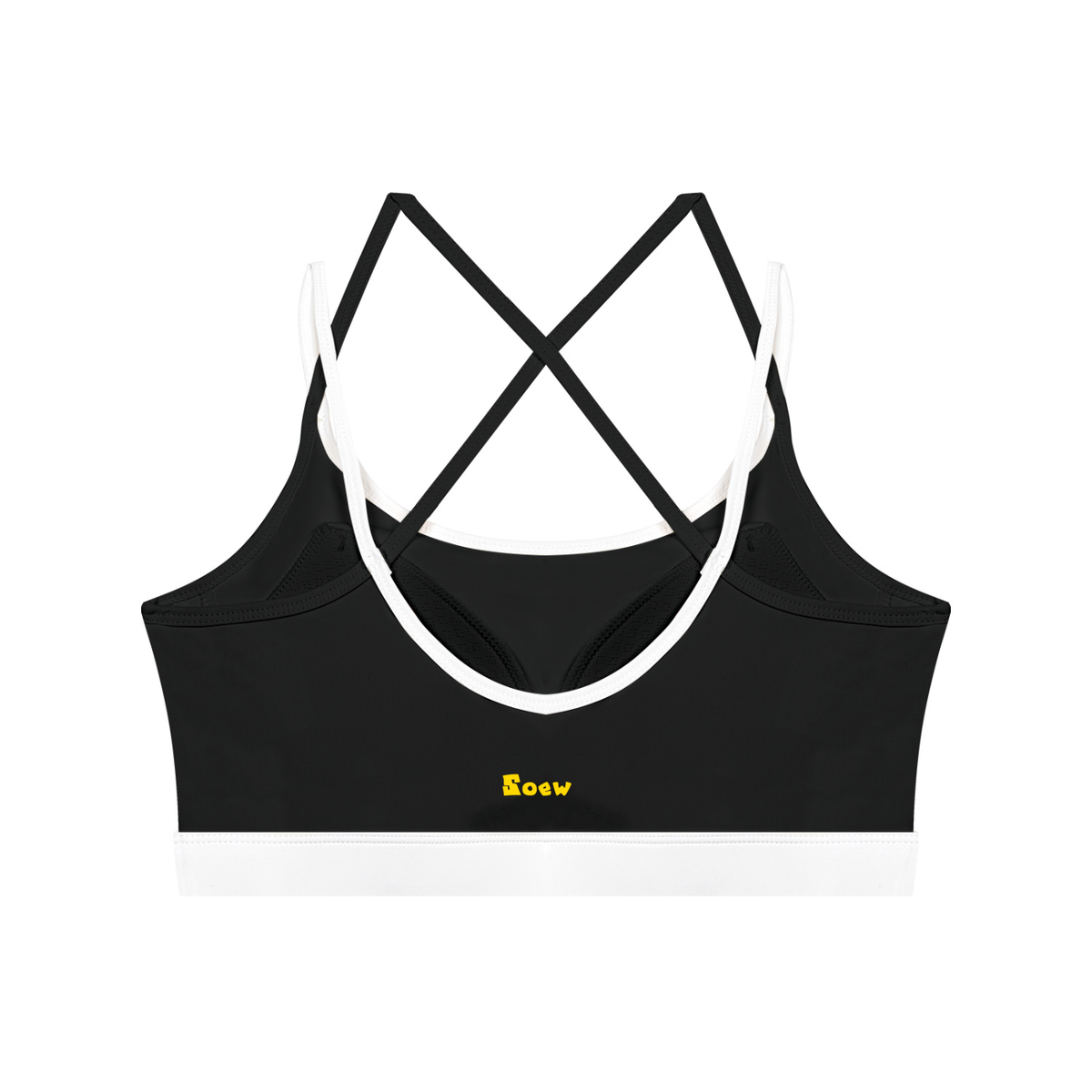 Soew Women's Color Block Yoga Sports Bra