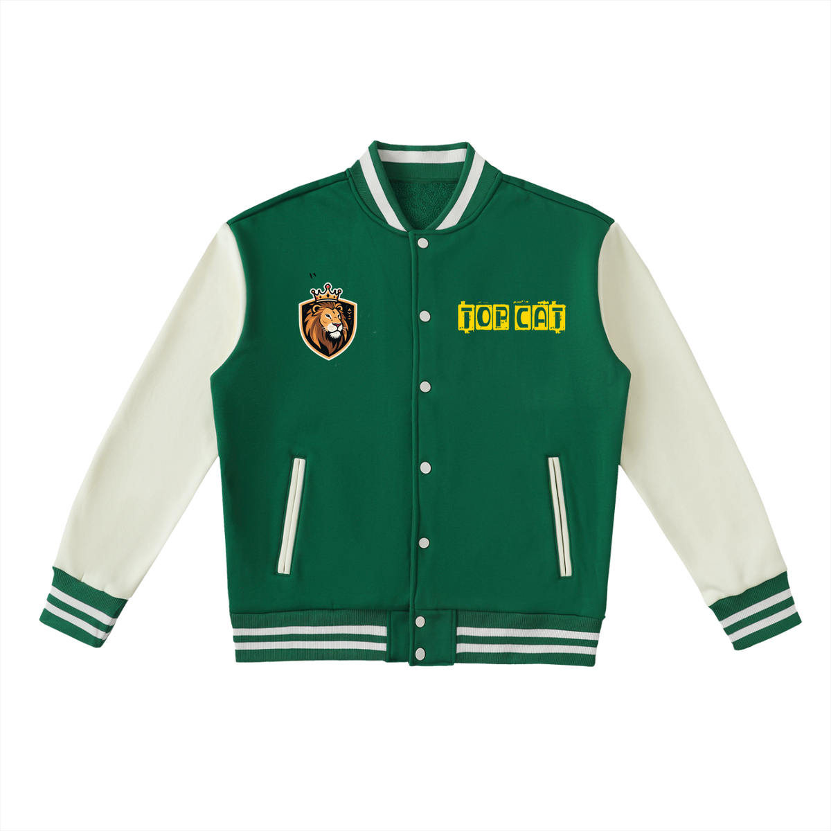 Top Cat Two-Tone Fleeced Varsity Jacket