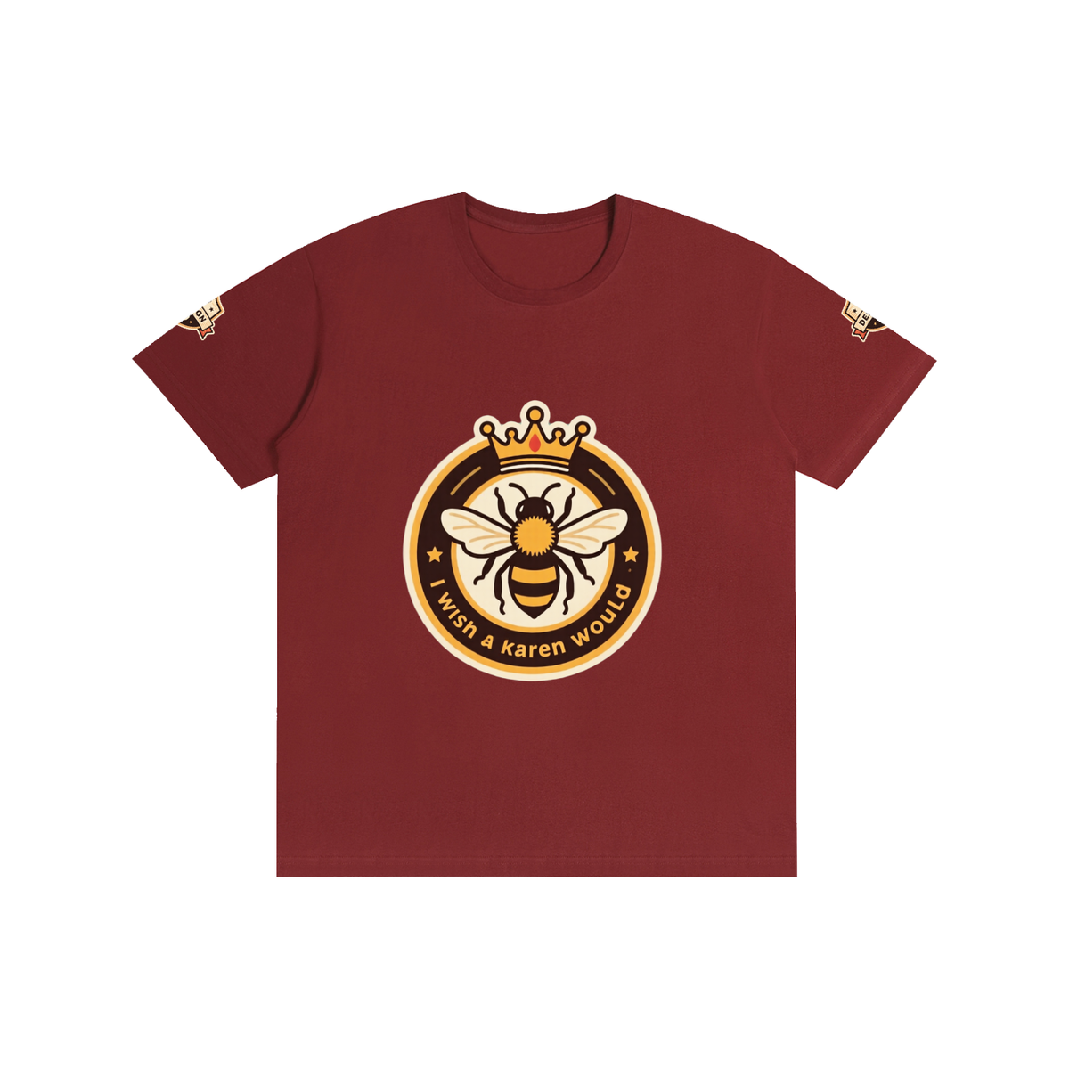 I wish a karen would Pure Cotton Unisex T-Shirt