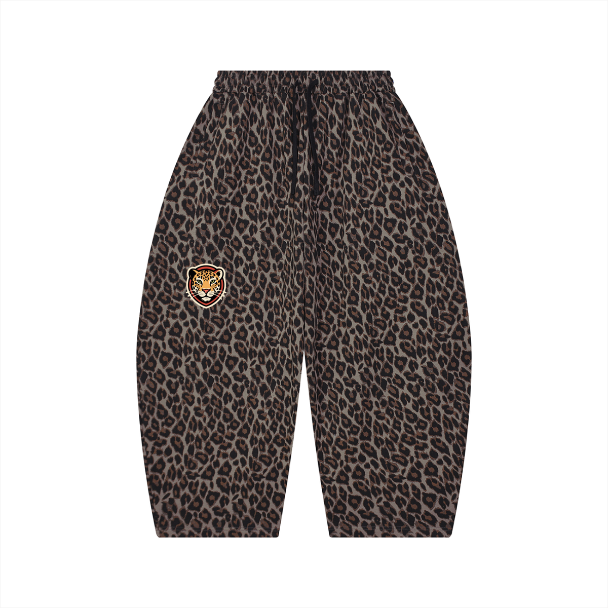 Leopard Unisex Leopard Barrel Leg Sweatpants