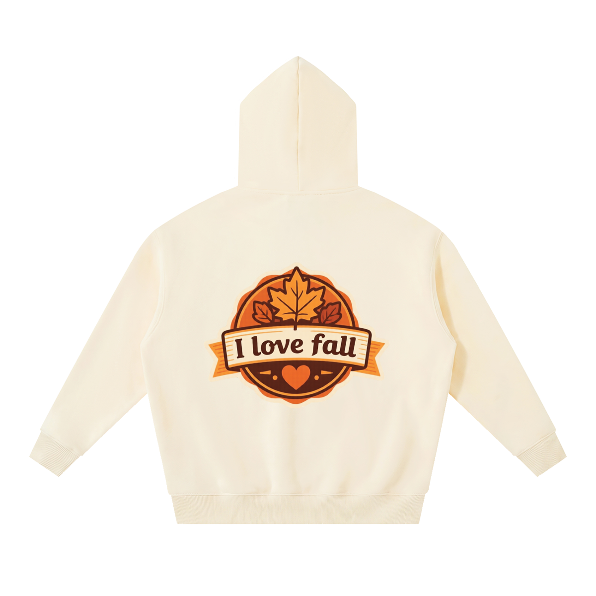 I love fall Essential Oversized Boxy Fit Fleece Hoodie
