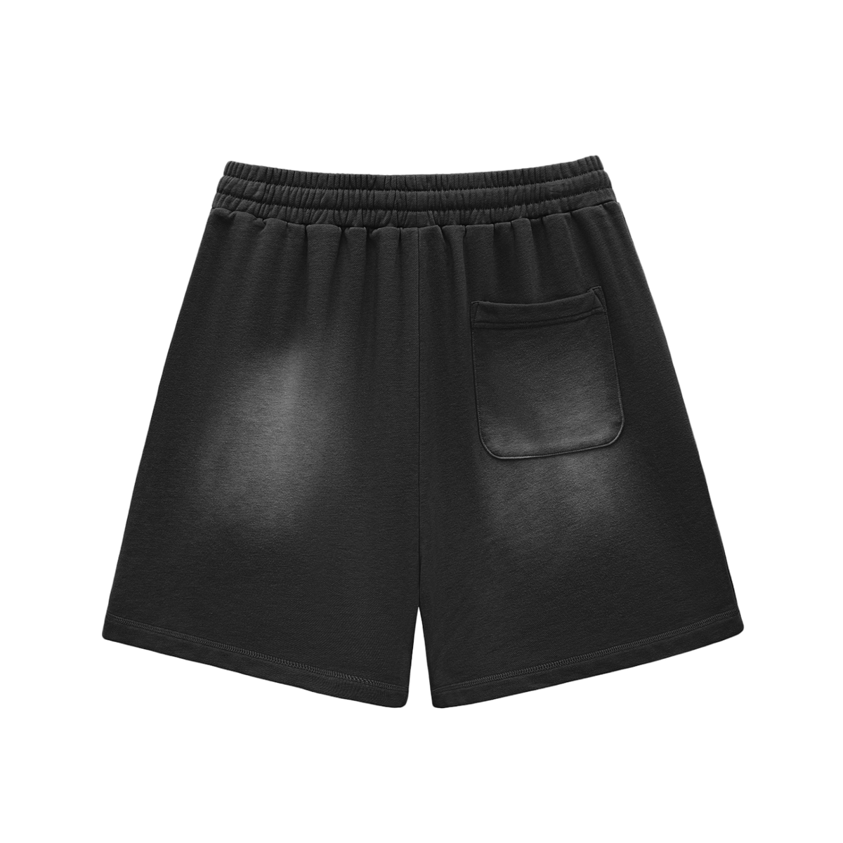 Men Not in Service Sun Fade Raw Edge Cotton Shorts