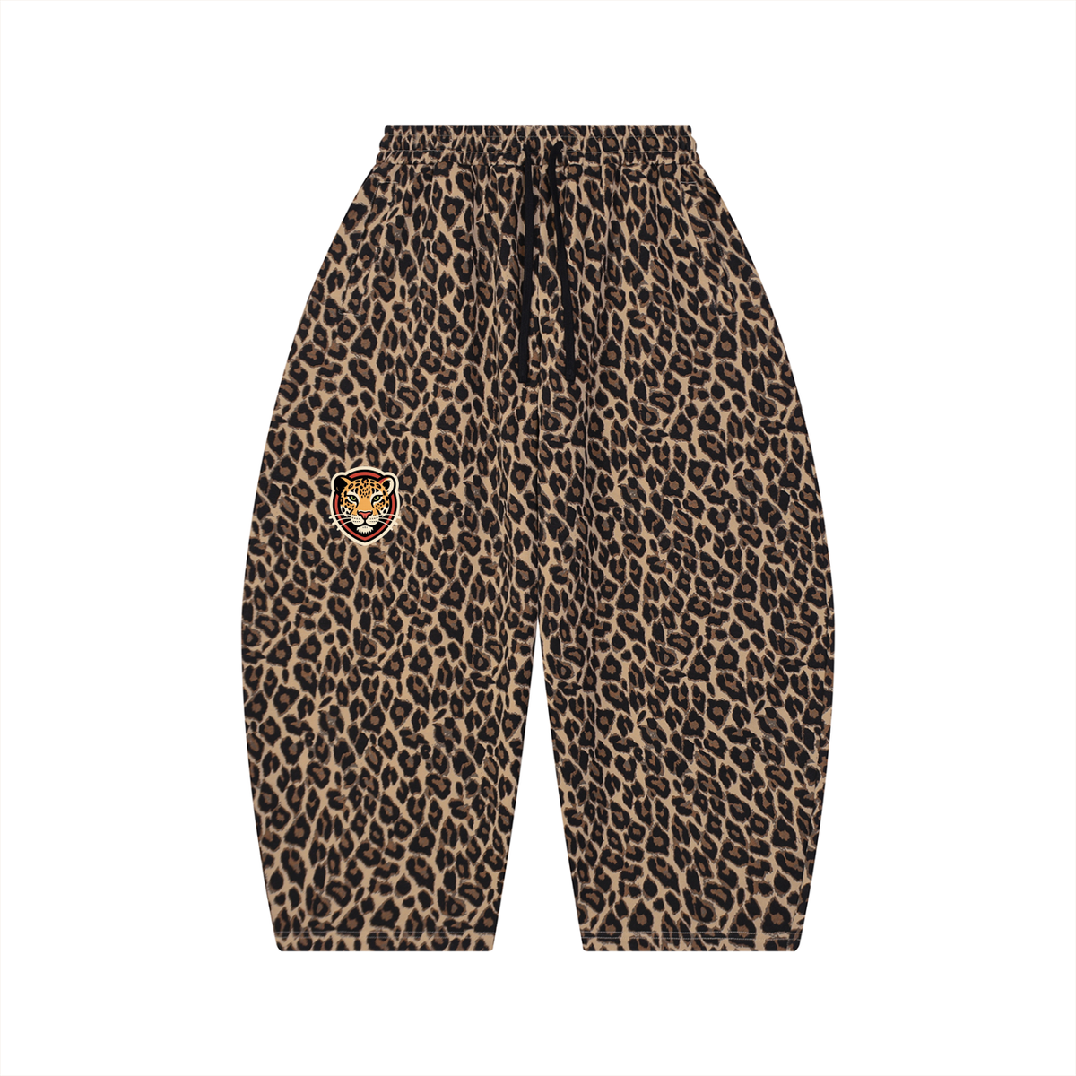 Leopard Unisex Leopard Barrel Leg Sweatpants