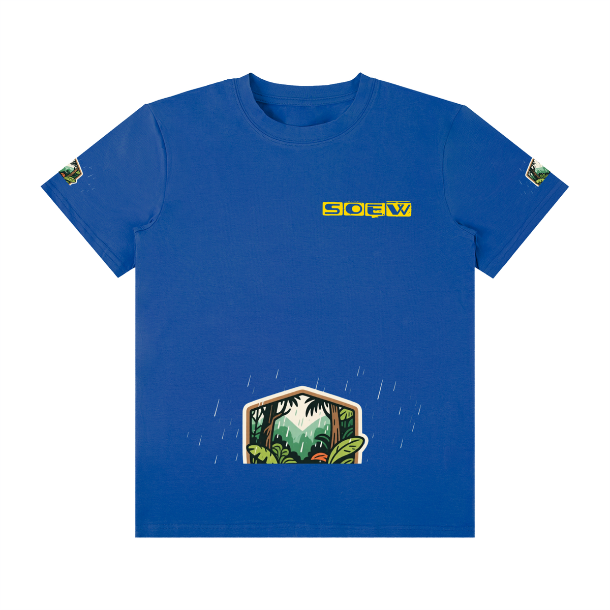 Rainforest Unisex Classic Crew Neck Cotton T-Shirt