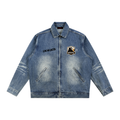 Polaristic bear Vintage Wash Zip Up Denim Jacket