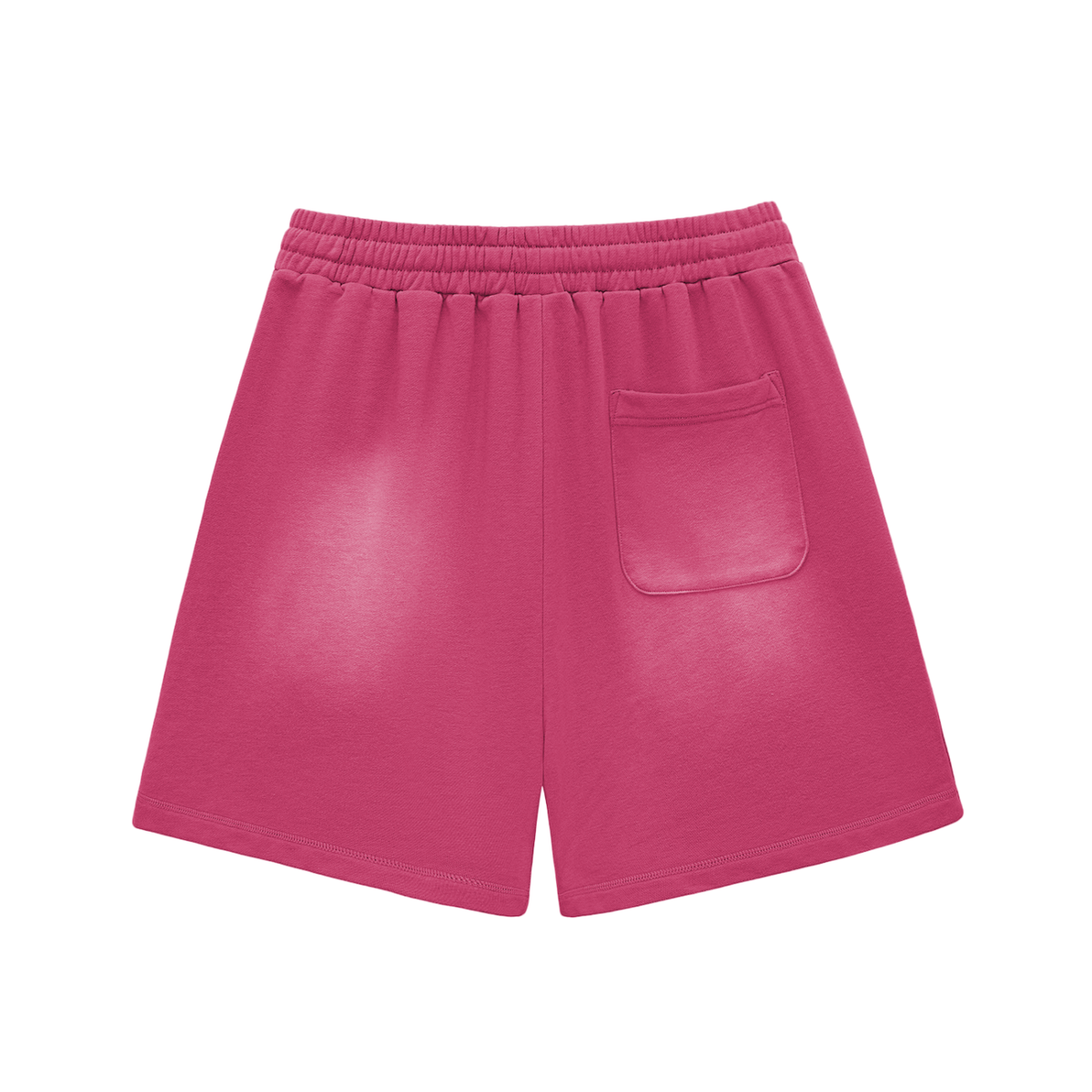 Men Not in Service Sun Fade Raw Edge Cotton Shorts