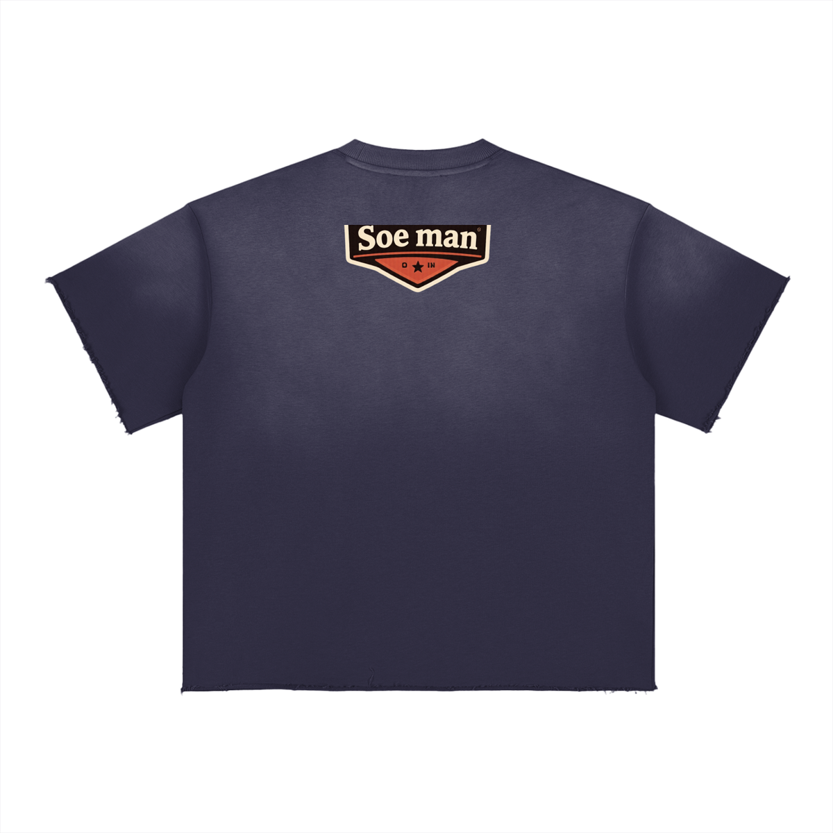 Soe man Sun Fade Raw Edge T-Shirt