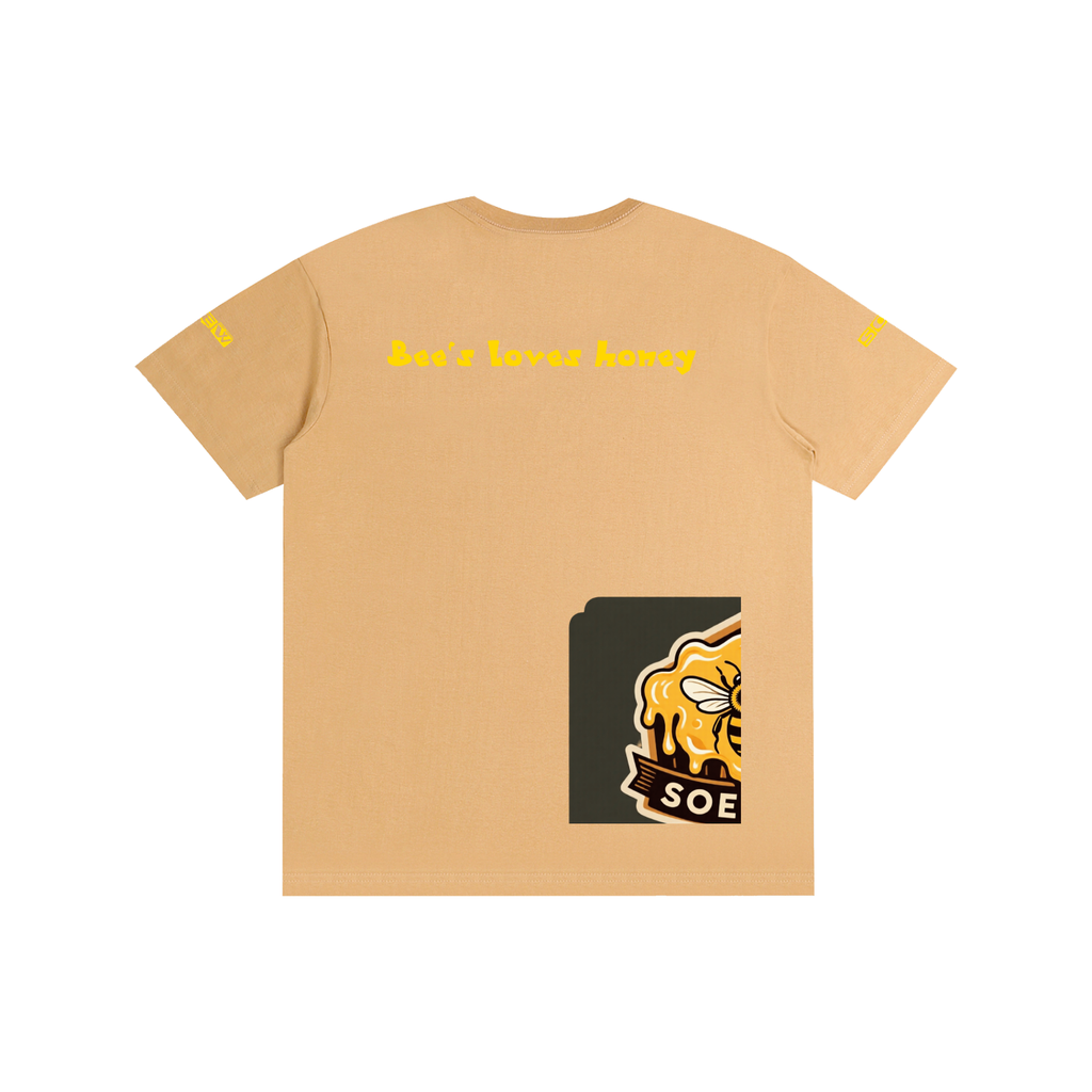 Bees loves honey Pure Cotton Unisex T-Shirt
