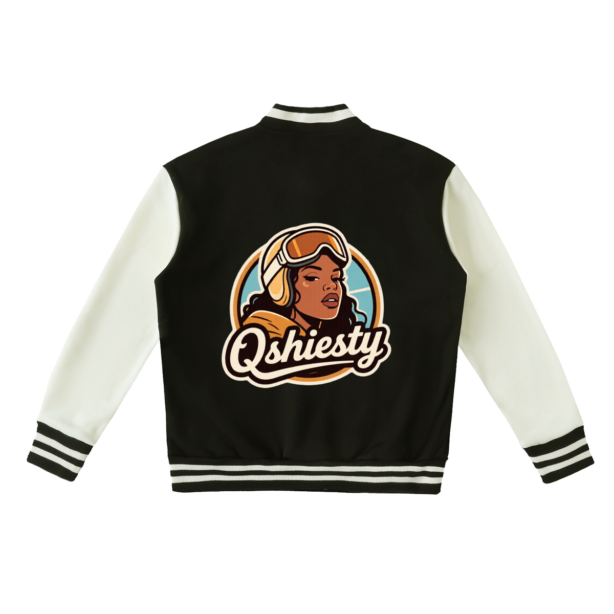 Q Shiesty Two-Tone Fleeced Varsity Jacket