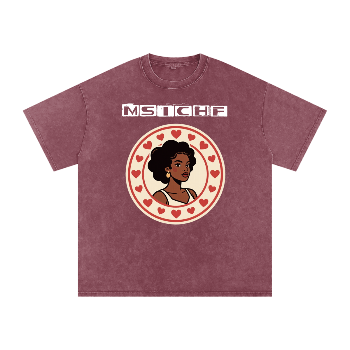 Momma Say I Cant Have Friends Snow Washed Oversized Cotton T-Shirt