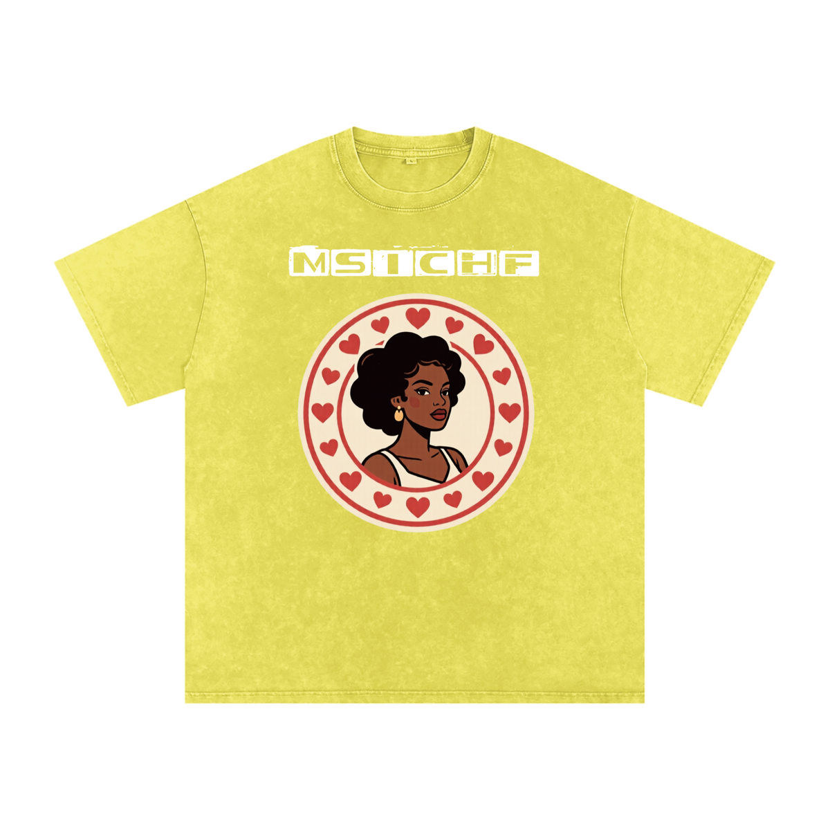 Momma Say I Cant Have Friends Snow Washed Oversized Cotton T-Shirt