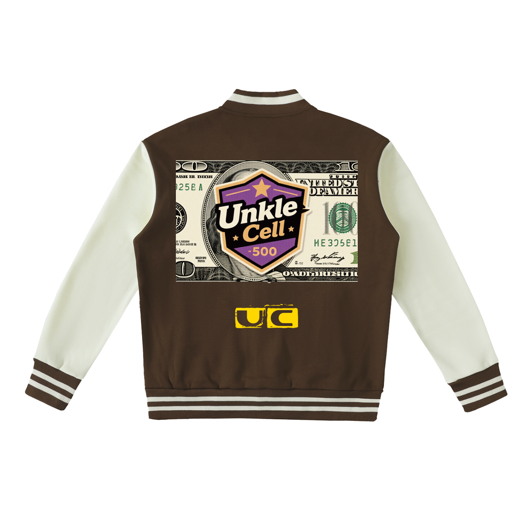 Unkle Cell Two-Tone Fleeced Varsity Jacket
