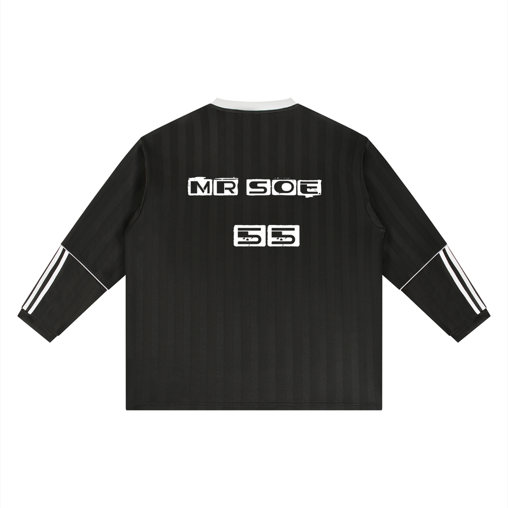Mr soe Unisex Striped Soccer Jersey